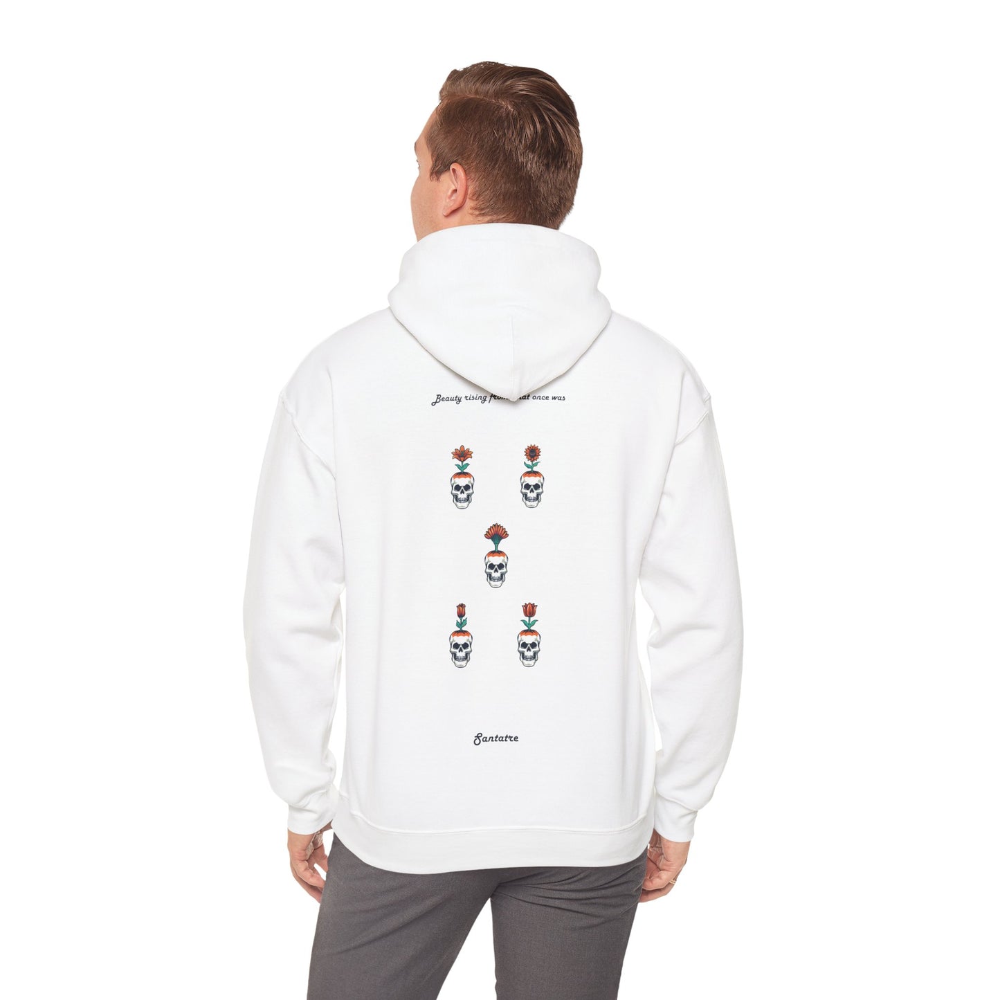 Flowers and Skulls - Unisex - Hooded Sweatshirt